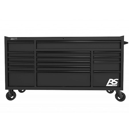 Homak 72in RS PRO 16 DWR ROLLER CABINET-BLACK BK04072160